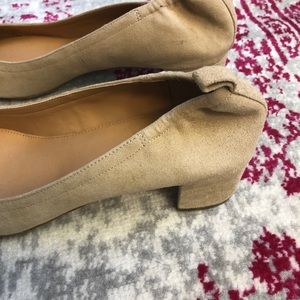 anya suede block heels